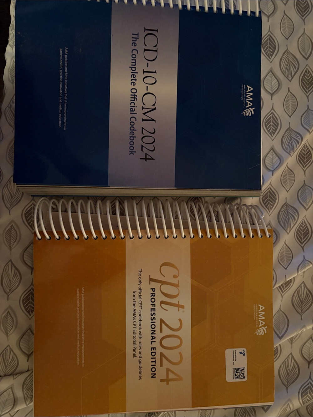 AMA 2024 ICD-10-CM & CPT Professional Edition Medical Coding Books